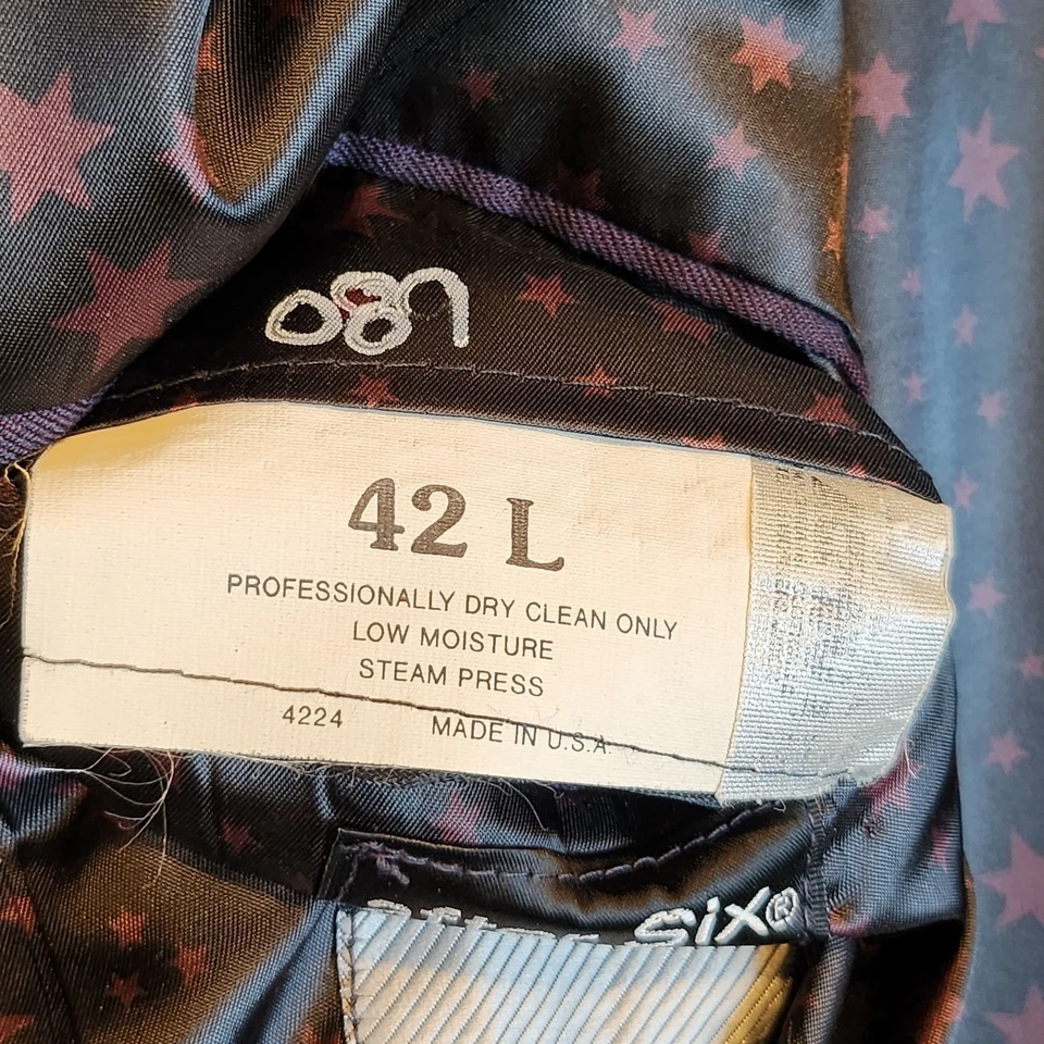 Chaqueta Esmoquin American Commodore 42 L Púrpura Doble Pecho Rockabilly Formal Foto 2 de 4