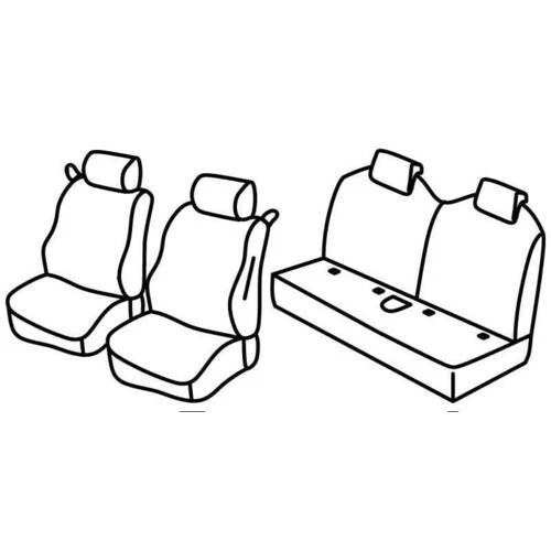 LQGD Set Coprisedili Superior - Nocciola per Mini Clubman (R55) (11/07>06/15) - Immagine 3 di 4