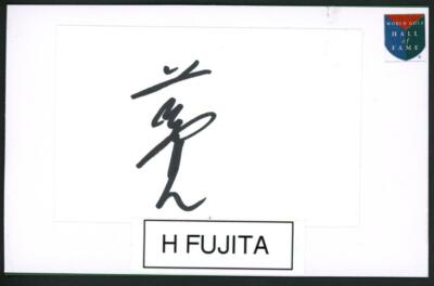 HIROYUKI FUJITA autograph cut | Golf Star - signed | eBay