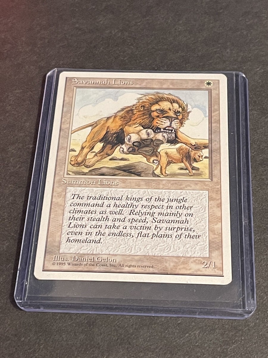 Savannah Lions 1x MtG 4th Edition | eBay