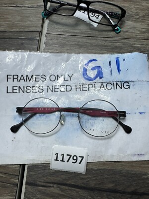 Red Rose Titanium Eyeglasses Frames nico 6001 46-21 Lightweight Modern