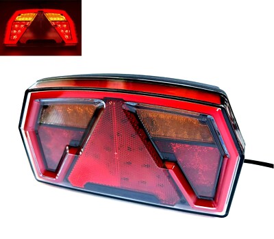Neon Rückleuchte 3 Funktionen 12V Anhänger Trailer Canbus E9 IP68 Heckleuchte