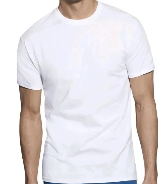 Hanes Men’s 10 Pack Tagless White T -Shirts size Large (42-44")