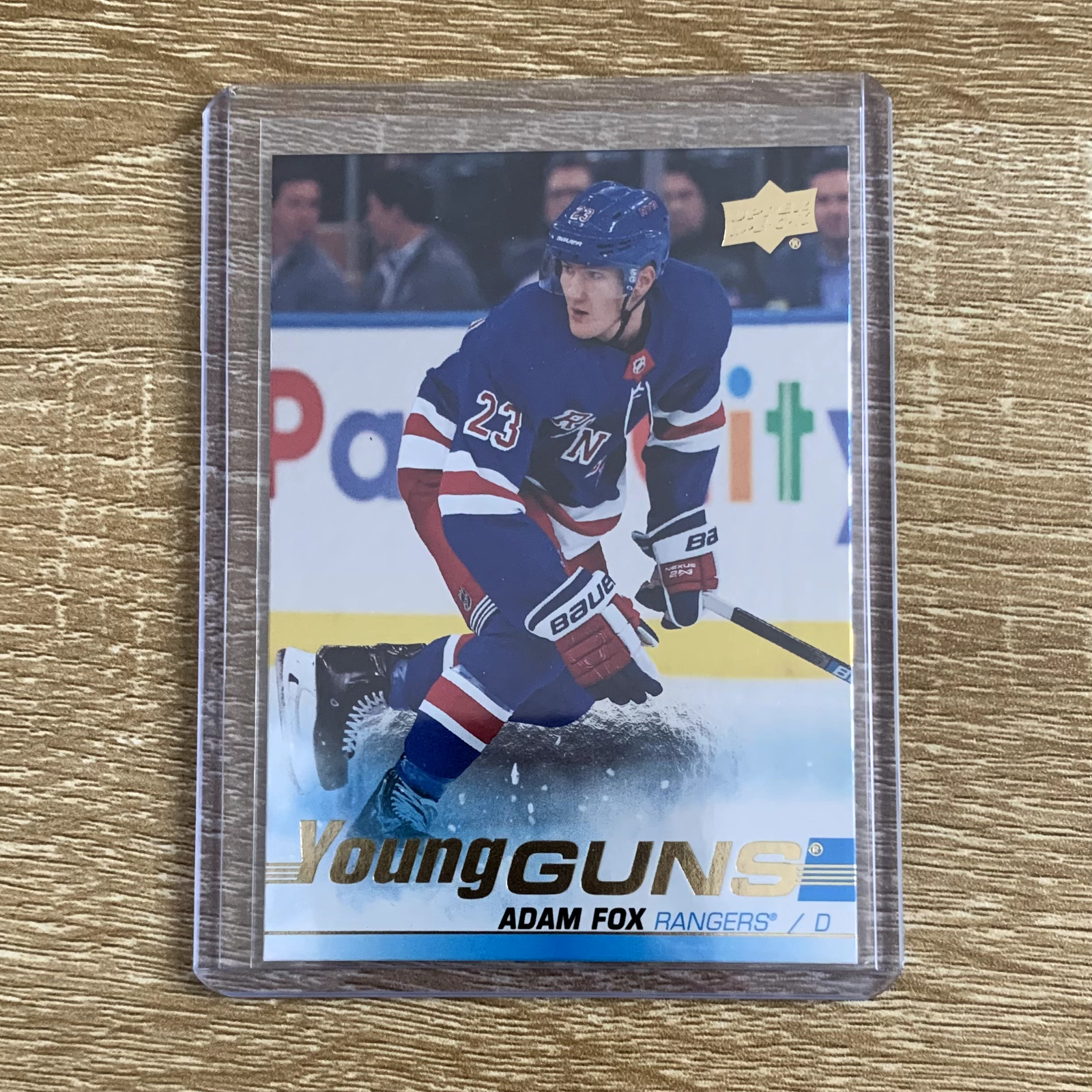 Adam Fox 2019-20 Upper Deck Series 1 Young Guns Silver Foil #228