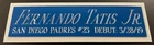 FERNANDO TATIS JR. Padres NAMEPLATE AUTOGRAPHED Signed BASEBALL-JERSEY-BAT-PHOTO