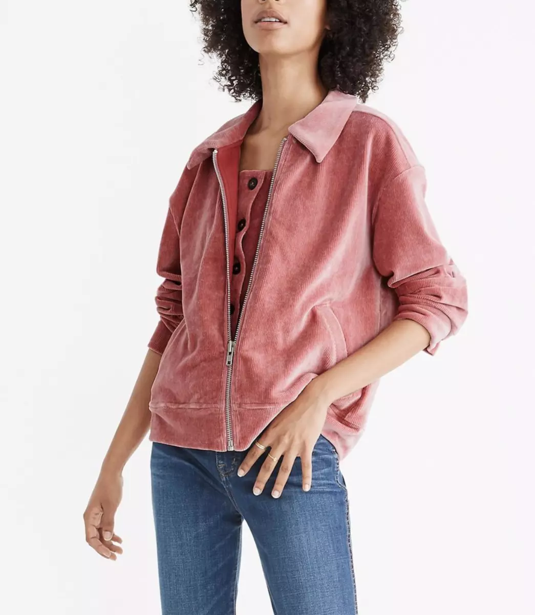 Bomber sweater deals jacket madewell