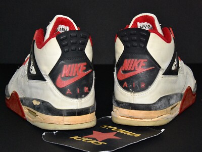 ORIGINAL 1989 Nike Air Jordan 4 FIRE RED size 7.5 RARE ORIGINAL 1989 Nike Air Jordan 4 FIRE RED size 7.5 RARE