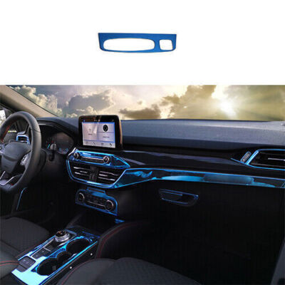 Steel frame trim headlight switch control For 2019-2020 Ford Focus ST RS Blue