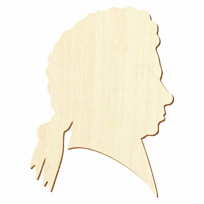 Holz Profil Wolfgang Amadeus Mozart - Deko Zuschnitte Größenauswahl