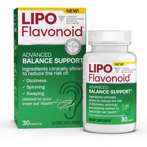 LipoFlavonoid Advanced Balance Support for Vertigo Symptoms, 30