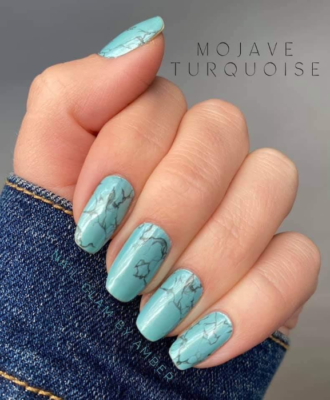 Mojave Turquoise Color Street Nail Strips Designs HTF Retired New