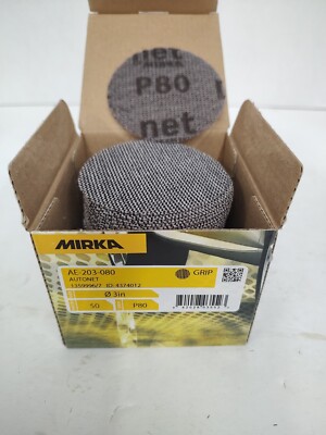 Mirka AE-203-080 Autonet 3'' Mesh Grip P80 Disc 50 Discs