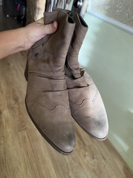 Women Paul Green Boots Brown Leather 40 #C3NR