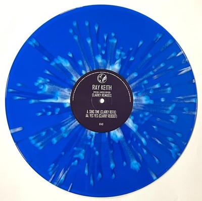 Ray Keith   Clarky Remixes   12  Blue White Splatter Vinyl Jungle DnB Tribute