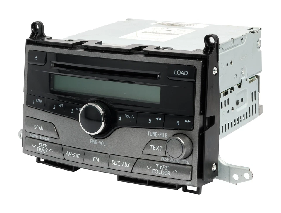 Toyota Venza 2009 radio AM FM WMA 6 discos reproductor de CD MP3 86120-0T020 OPT A51870 Foto 2 de 4