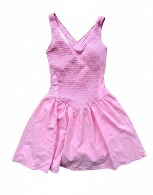 LAB JOY Pink Athletic Dress Built-In Shorts Smocked Tennis Golf Skater Dress XL