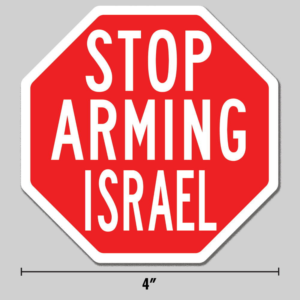 Defund Israel Sticker Anti-War