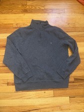 VTG Polo By Ralph Lauren 1/4 Zip Heavyweight Sweater Sweatshirt French Rib M