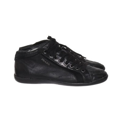 Prada Linea Rossa, Schnürstiefel, Größe: 40 1/2, Schwarz, Leder #LFv