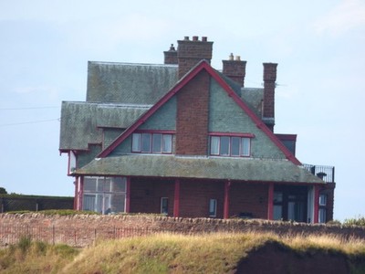 Foto A2 Dunbar: St Regulas Ein Langlinsenblick von den alten Burgresten um 2015
