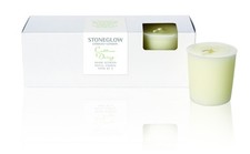 Stoneglow Botanics Collection Cotton Daisy Votive Candles Pack of 3