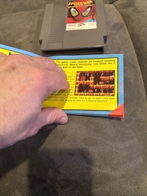 Spider-Man Return Of The Sinister Six Cartucho de Juego y Manual Juego Nintendo Nes