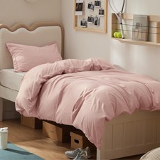 Blush Pink Twin Twin XL Microfiber Duvet Cover Set Ultra Soft and Durable