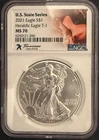 2021 American Silver Eagle T-1 TENNESSEE U.S. State Series # 19 OF 50 NGC MS 70