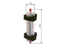 BOSCH Kraftstofffilter Ø55mm für AUDI A7 A6 C7 Q5 A8 A5 A4 Allroad B8 PORSCHE 