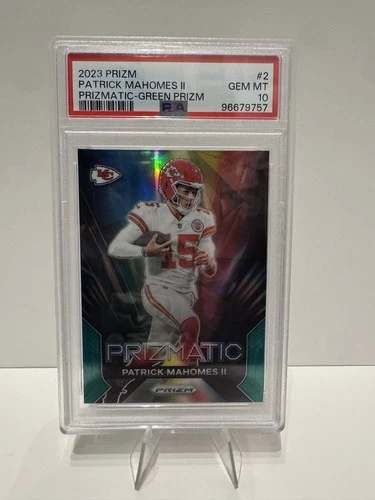 2023 Panini Prizm - Prizmatic Patrick Mahomes II #2 Green Prizm