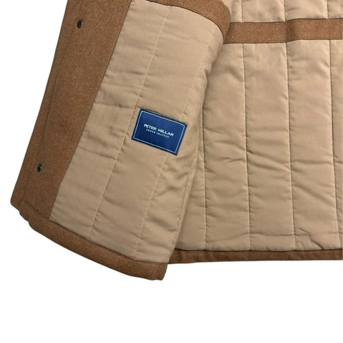 Peter Millar Crown Crafted Tempest Doeskin Wool Brown Jacket, Size XL $1695 NWT image 6