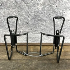Specialized Water Bottle Cages Pair Set of Two Black Metal Bike Road MTB