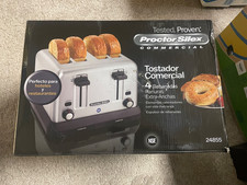Proctor Silex Commercial 4 Slice Toaster Model 24855 Brand New DAMAGED BOX Proctor Silex Commercial 4 Slice Toaster Model 24855 Brand New DAMAGED BOX - Image 1