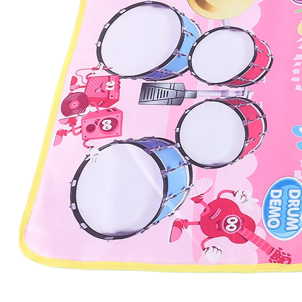 Piano Music Mat Floor Keyboard Dance Mat Playmat Carpet Supply(Pink) Spare - Image 4 of 4