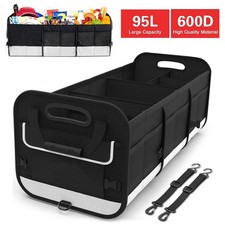 Car Boot Organiser Collapsible Multi Compartment SUV Organizer Foldable Storage