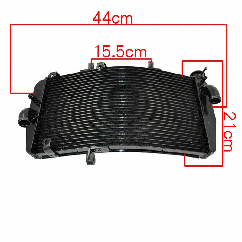 Motorcycle Aluminum Water Cooling Radiator For Honda CBR929RR 2000-2001 Foto 3 de 4