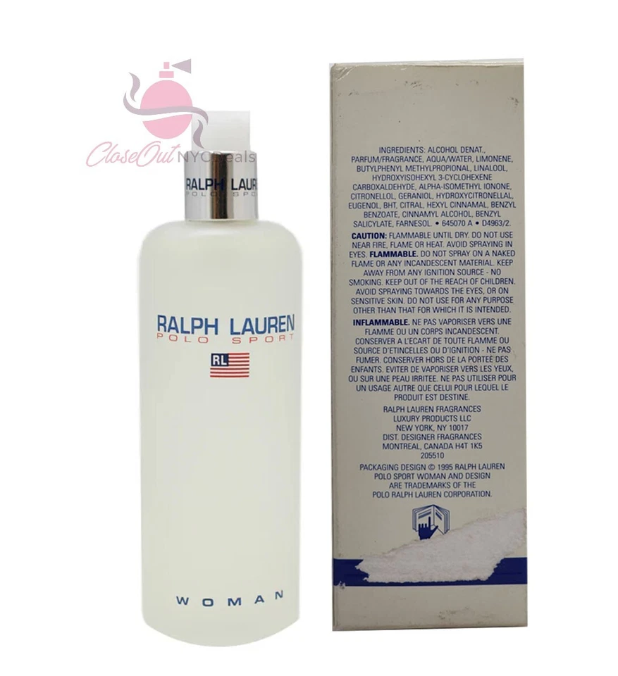 Polo Ralph Lauren Polo Sport 3,4 oz/100 ml EDT spray para mujer *AUTÉNTICO* Foto 2 de 3