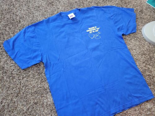 Vtg 1999 Robin Yount Milwaukee Brewers HOF Cooperstown Blue T Shirt Sz Mens XL - Picture 3 of 8