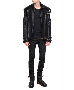 BALMAIN-Shearling-Lined-Aviator-Jacket