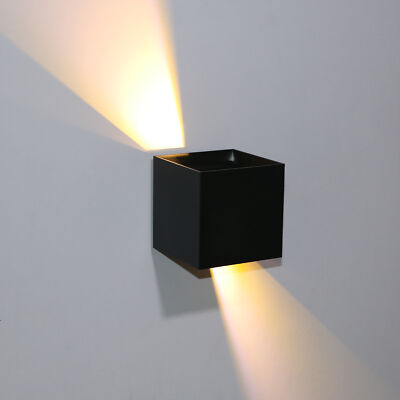 Indoor/Outdoor LED Wall Light Fixture Waterproof Adjustable Up/Down Lamp Garden
