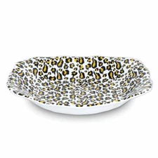 Michel Design Works Melamine Pasta/Salad Serving Bowl Wild Lemon Leopard