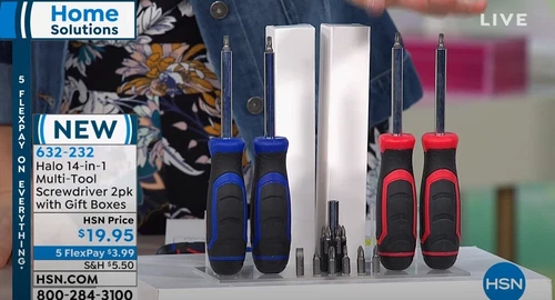 14 in 1 Multi Tool Screwdriver HALO 2 pack All in one Home Solution screw driver