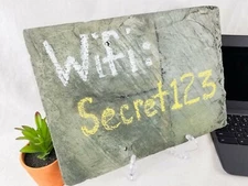 Vintage Slate Tile Easel Chalkboard Display Home Decor Bundle