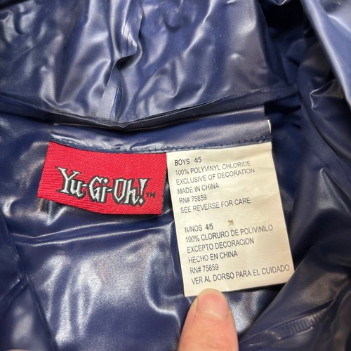 Vintage 90s Yugioh It's Time to Duel Hooded Jacket Boys 4/5 - Picture 5 of 10