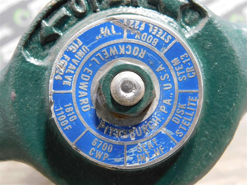 USED Rockwell-Edward 1810 1100F Globe Valve 1-1/2 in 6700CWP Missing Support - Image 4 of 4