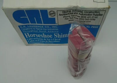 C.R. LAURENCE CR Laurence Plastic Horseshoe Shims Blue 1/8" x 2" PHS8 New Lot of 100 T844