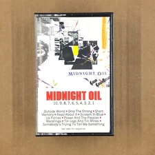 MIDNIGHT OIL Cassette Tape 10 9 8 7 6 5 4 3 2 1 80s Rock POWER AND THE PASSION