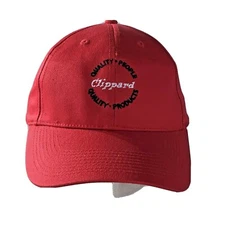 Clippard Quality Red Baseball Cap Vitronic Four Seasons Adult OS Adjustable Hat