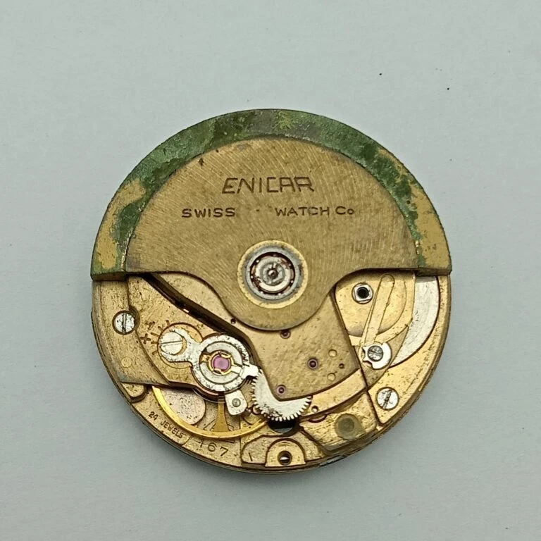 Enicar AR 167 Automatic Watch Movement For Parts - Image 2 of 3