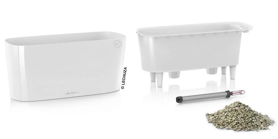 Indoor Plant Pots LECHUZA DELTA 20 Trough Poly Resin Self-watering Planter - Image 4 of 4